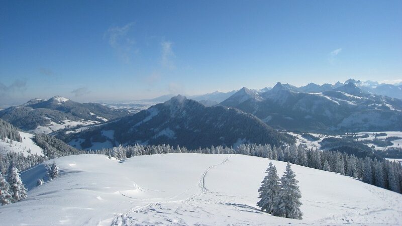 Wertach, Wertacher Hörnle, Allgäu, Winterurlaub