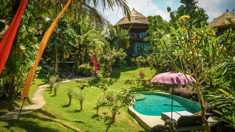 Pool, Garten, Bali