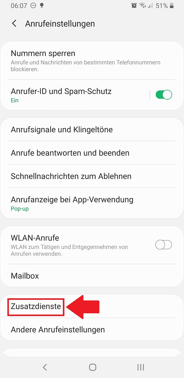 Android-Rufnummer unterdrücke, Android-Nummer unterdrücken, Samsung Galaxy S9 Plus