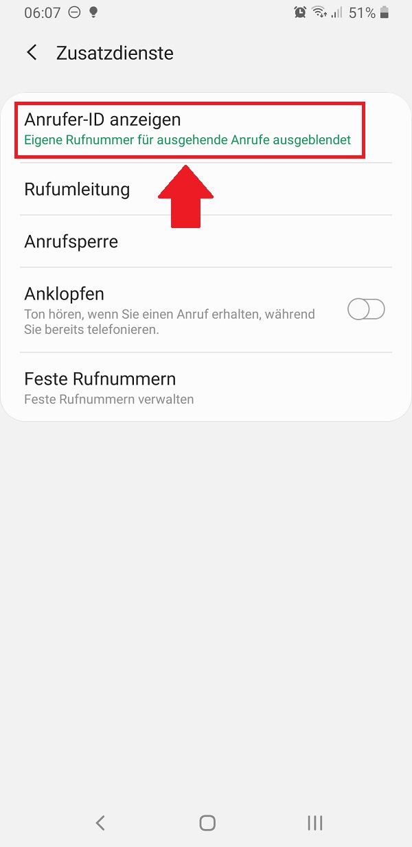 Android-Rufnummer unterdrücke, Android-Nummer unterdrücken, Samsung Galaxy S9 Plus