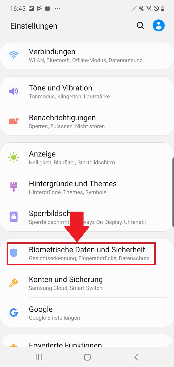 Android-Standort, Android Standort deaktivieren