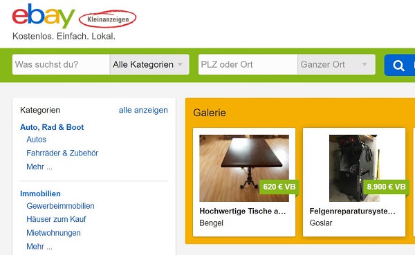 Ebay Kleinanzeigen, eBay Kleinanzeigen, beliebteste Marken in Deutschland