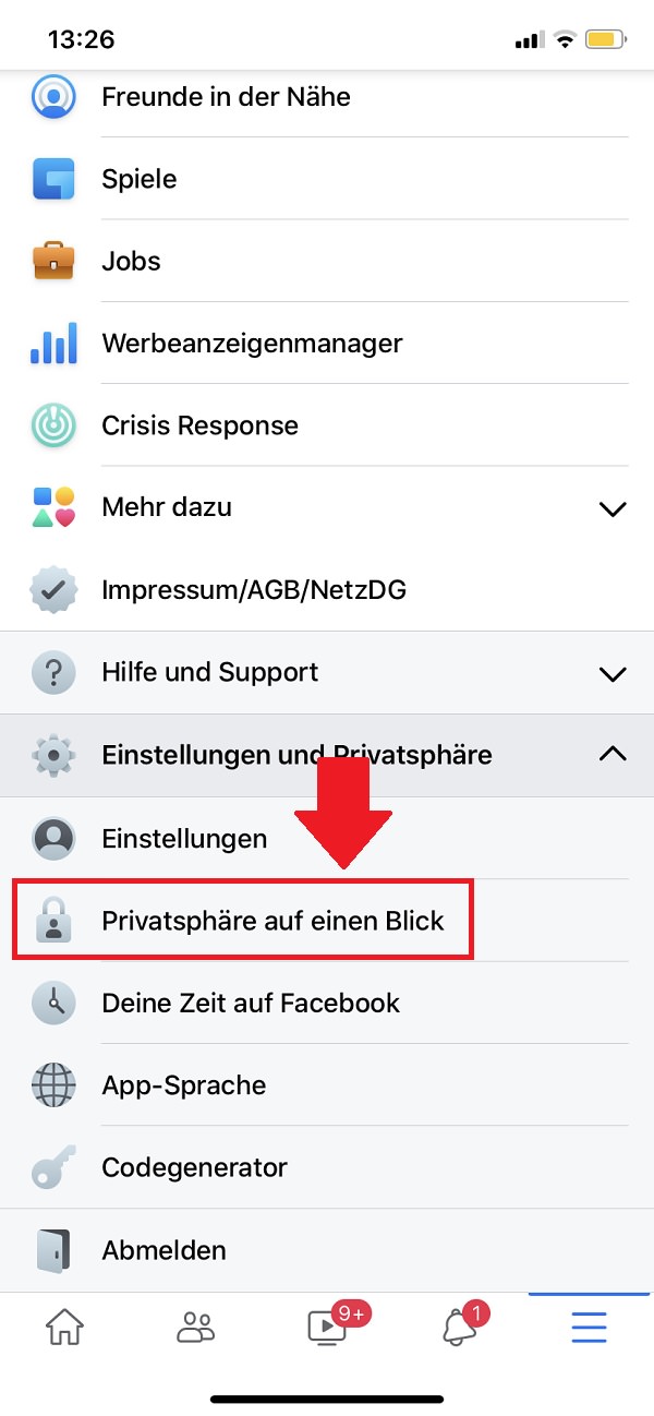 Facebook-Gesichtserkennung deaktivieren