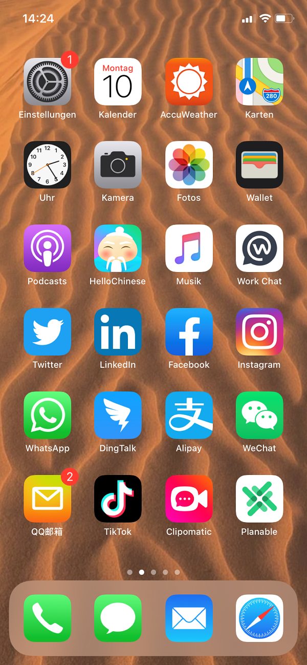 Homescreen, iPhone, Apple, Apps, Christina Richter