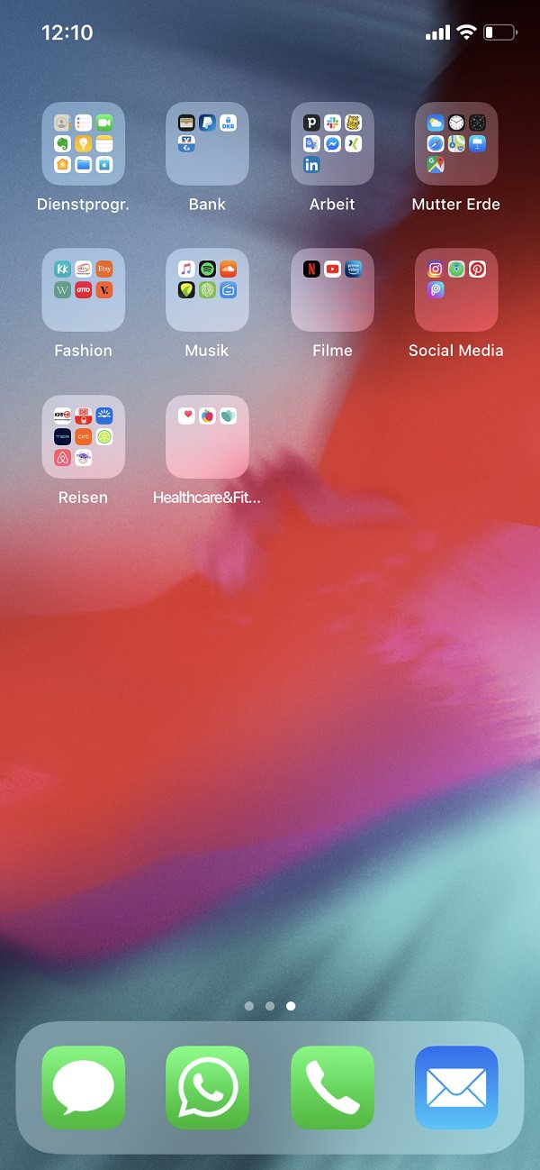 Laetitia von Marées, Homescreen, Apple, iPhone, Apps