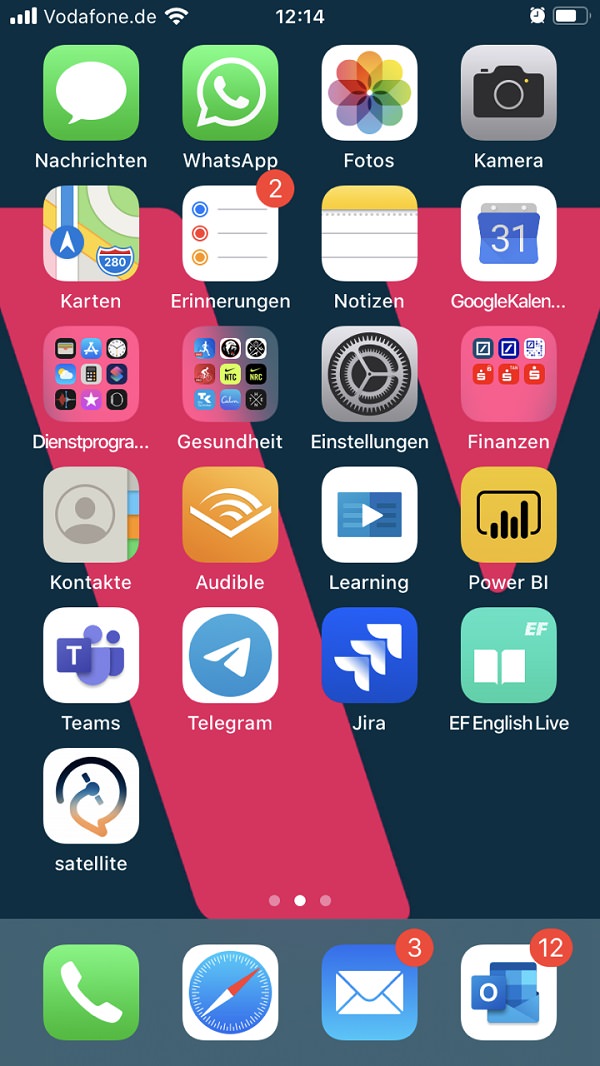 Homescreen, Apple, iPhone, Apps, Vitalij Gurkov, Sellvin AG