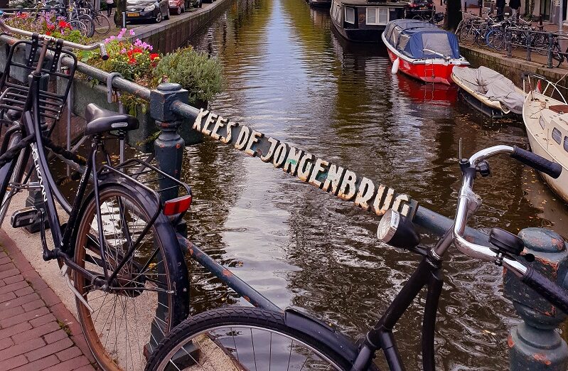 Amsterdam, Kanal, Fahrrad