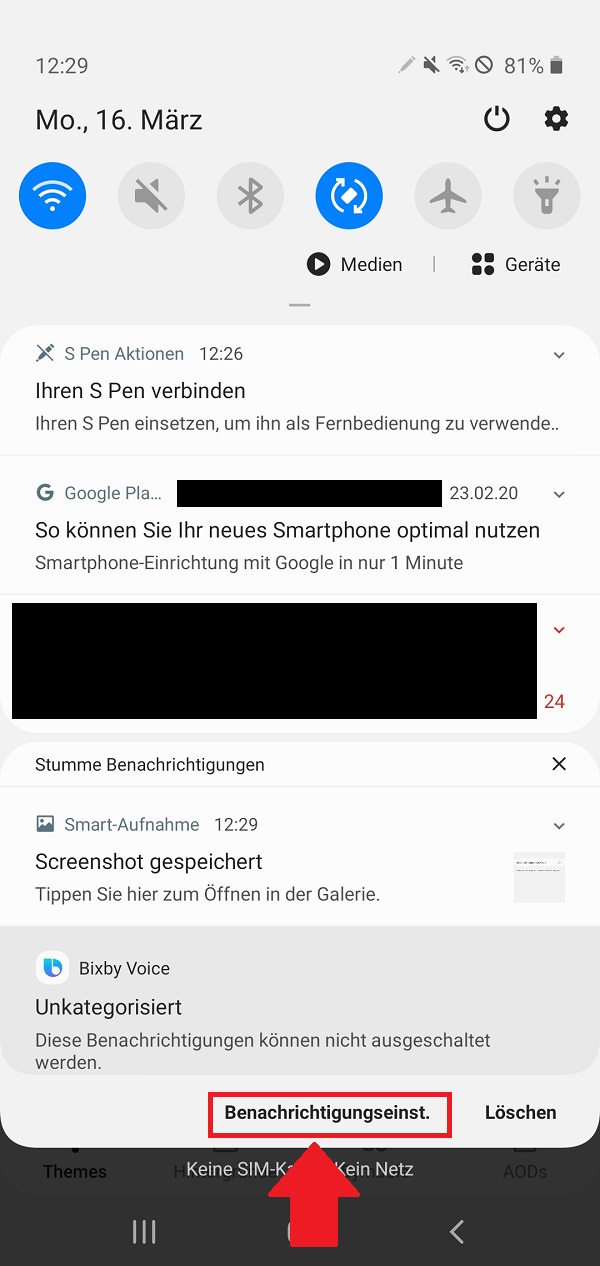 Android Push-Nachrichten deaktivieren, Android Push Nachrichten deaktivieren, Android Push Benachrichtigungen deaktivieren