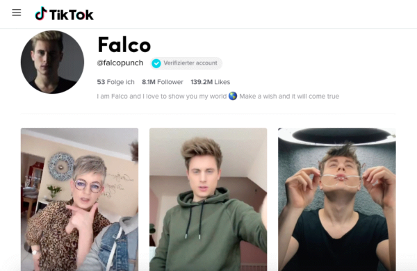 Falco, TikTok