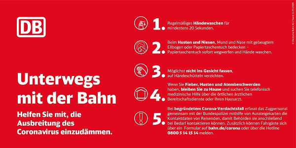 Deutsche Bahn, DB, Zug, Coronavirus, Hygiene