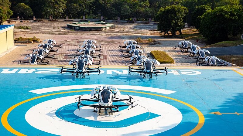 Ehang Flugtaxis, Lufttaxi, VTOL, autonom