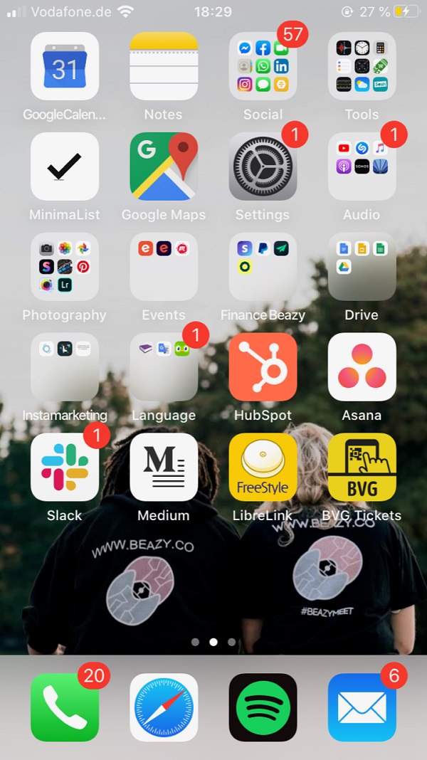 Julia Besson, Beazy, Homescreen, iPhone, Apple, Apps