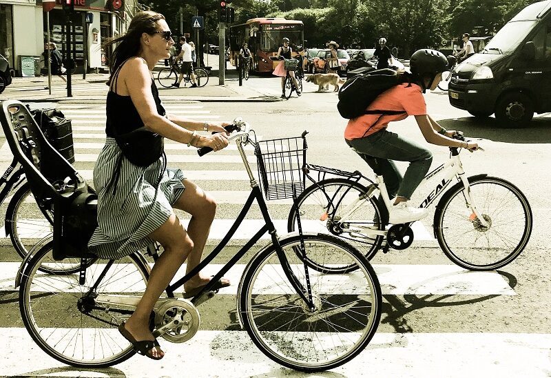 Kopenhage, Radfahrer, Straße, Verkehr