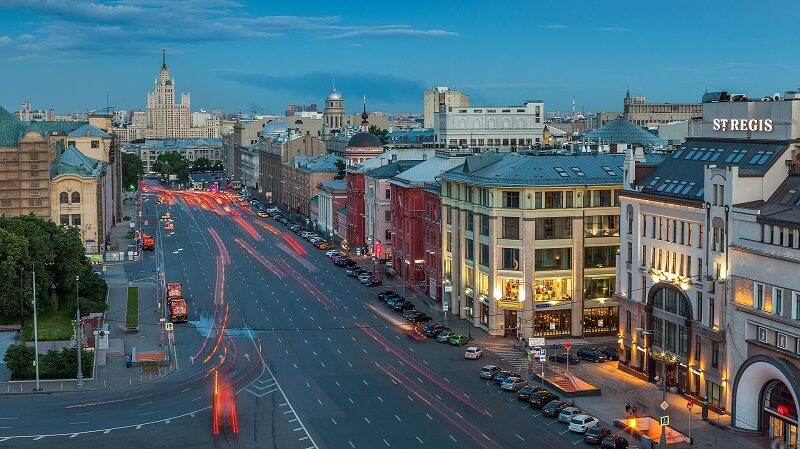 Moskau, Straße, Russland