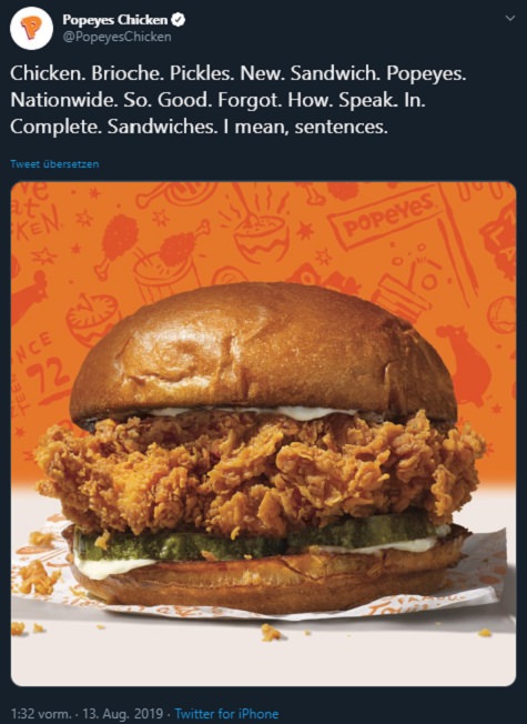 Popeyes, Chicken Sandwich War, Twitter