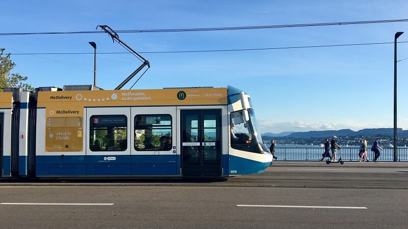 Zürich Straße, Tram, Straßenbahn, ÖPNV, Transport