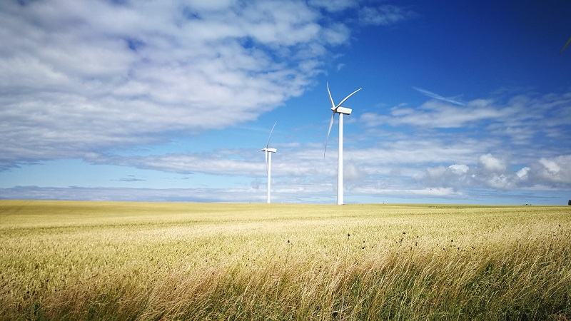 Windmühlen, Dänemark, Nordsee, Meer