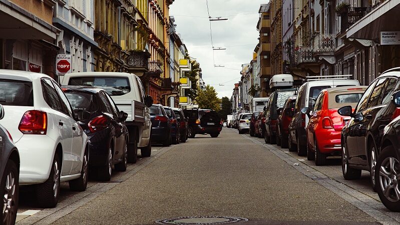 Karlsruhe, Straße, Autos, parken