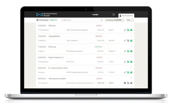 Konto BuchhaltungsButler Buchhaltungssoftware