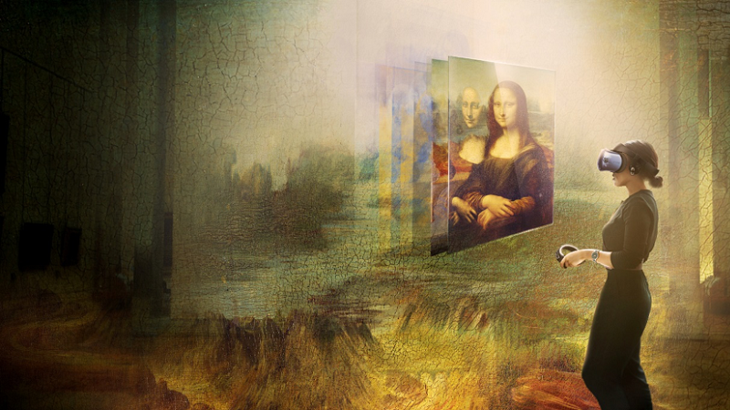 Mona Lisa, VR, Lourvre, HTC VIVE Arts