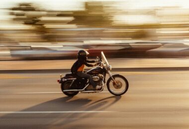 Motorradfahrer, Motorrad, rasen, Geschwindigkeit, schnell