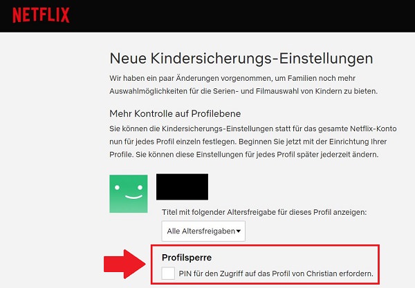 Netflix-PIN einrichten, Netflix-PIN ändern, Netflix-PIN löschen, Netflix-Code, Netflix Codes, Netflix-Altersfreigabe