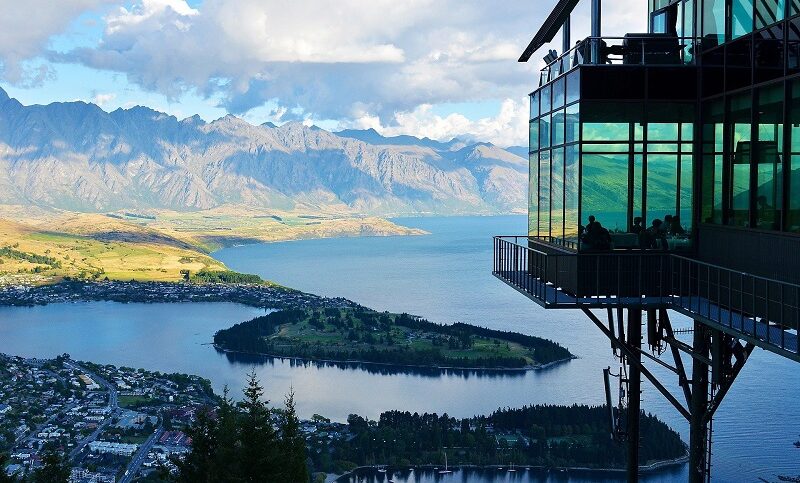 Neuseeland, See, Berg, Panorama
