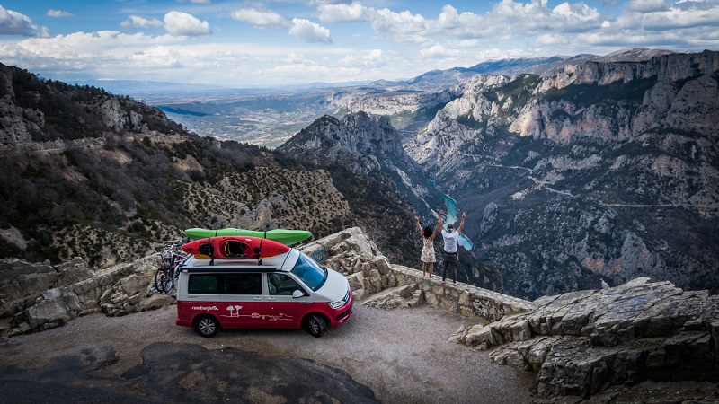 Camper, Campervan, Roadsurfer, Reisen, Berge, Landschaft