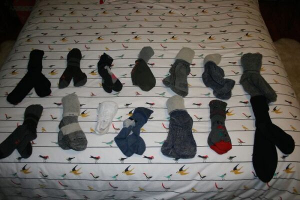 Socken, Bett