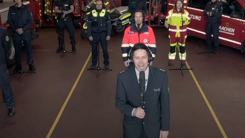 Immer wieder geht die Sonne auf, Stadt Aachen, Freiwillige Feuerwehr Aachen, Polizei Aachen, Konzert, Udo Jürgens