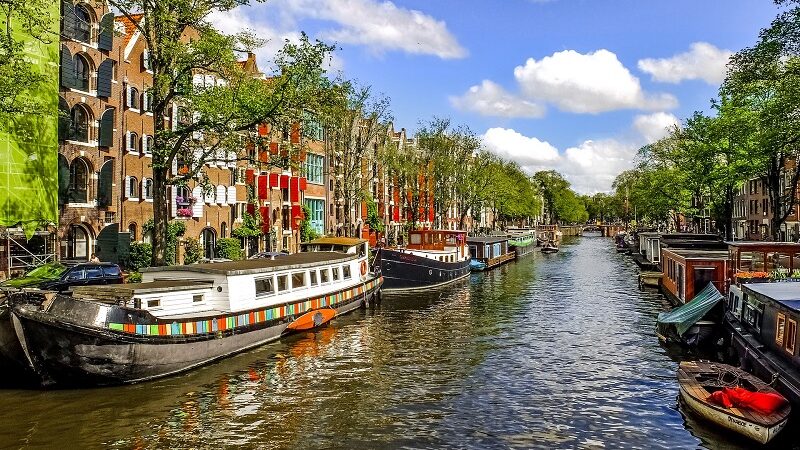 Amsterdam, Kanal, Wasserstraße, Boote