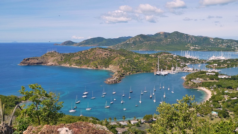 Antigua, Karibik, Insel, Sonne, Strand, Meer, Segelboote