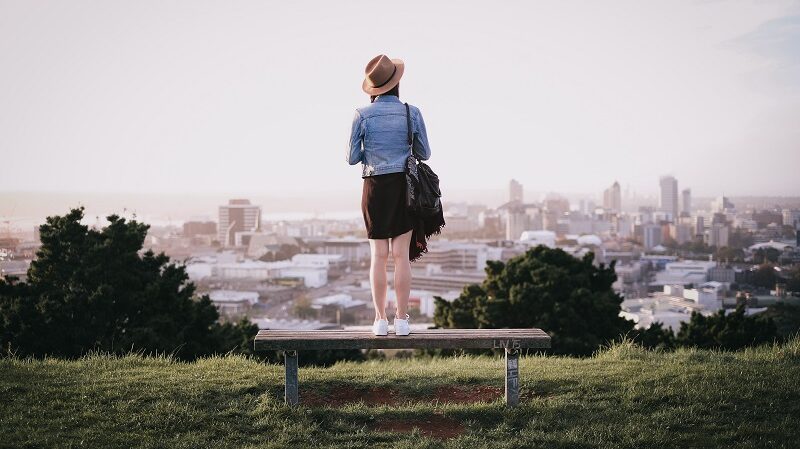 Auckland, Neuseeland, Mount Eden Frau, Aussicht, Panorama