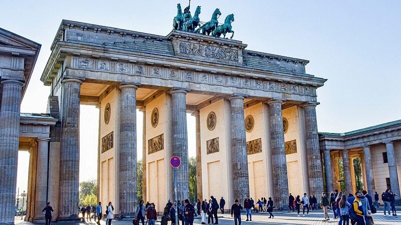 Brandenburger Tor, Berlin, Bundeshauptstadt, Quarantäne-Station