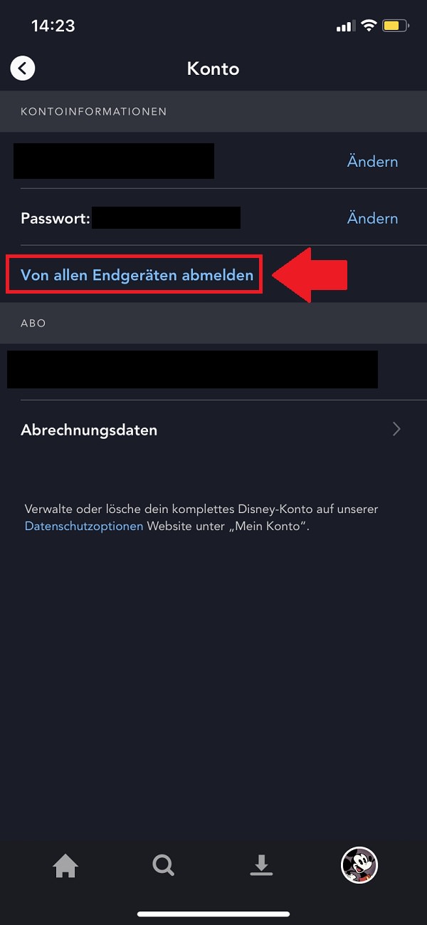 Disney Plus, Disney Plus App, Disney-Plus-Nutzer entfernen, Disney Plus von allen Geräten abmelden, iPhone, iPhone 11