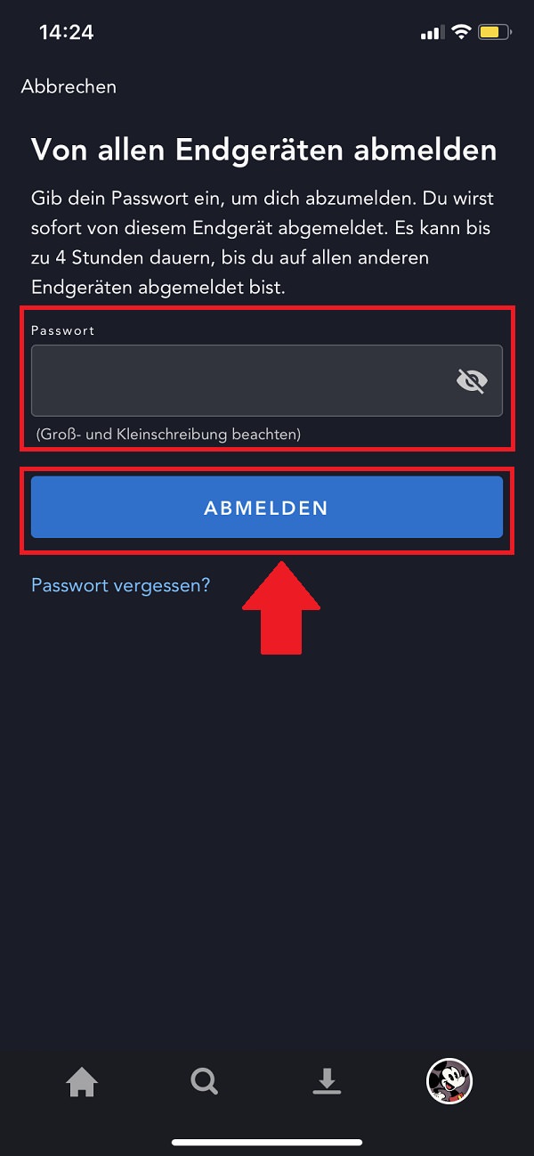 Disney Plus, Disney Plus App, Disney-Plus-Nutzer entfernen, Disney Plus von allen Geräten abmelden, iPhone, iPhone 11