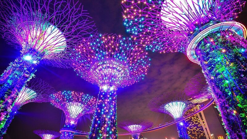 Singapur Solarbäume