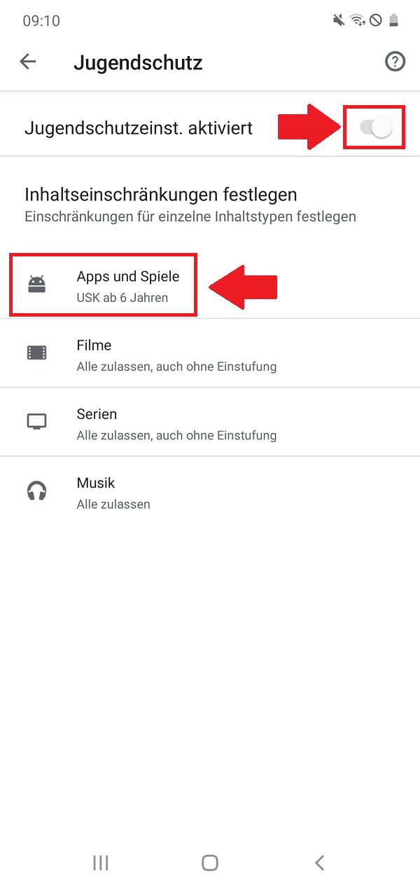 Android-Kindersicherung einrichten, Android-Kindersicherung aktivieren, Android Kinderschutz aktivieren, Android-Kinderschutz