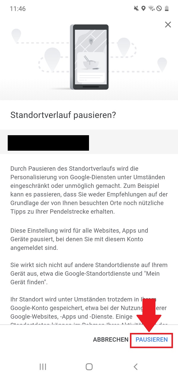 Google-Standortverlauf deaktivieren Android, Google-Standort löschen 