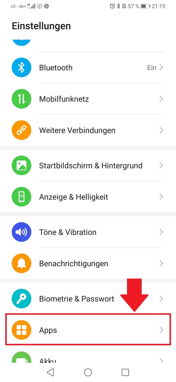 Hintergrund-Apps beenden, Hintergrund-Apps deaktivieren, Hintergrund-Aktivitäten beenden, Huawei P30 Lite, Android 