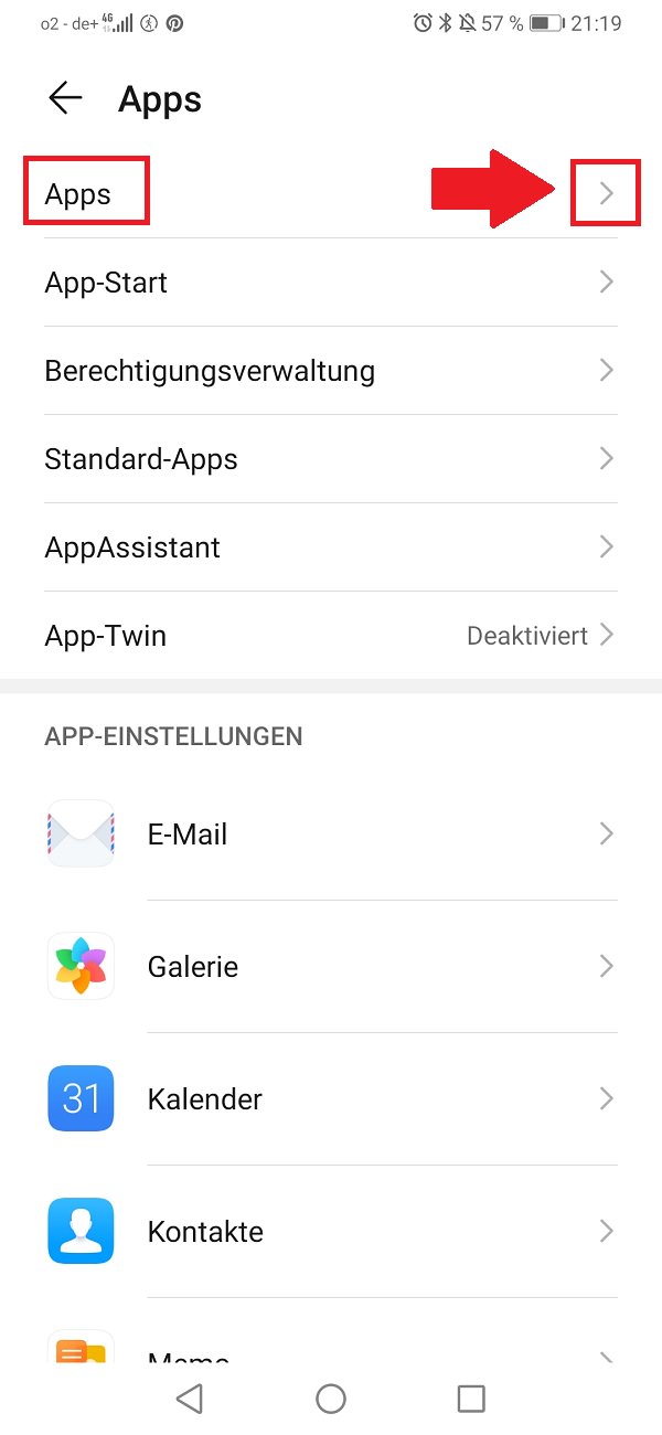 Hintergrund-Apps beenden, Hintergrund-Apps deaktivieren, Hintergrund-Aktivitäten beenden, Huawei P30 Lite, Android 