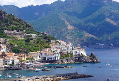 Amalfi-Küste, Italien, Meer