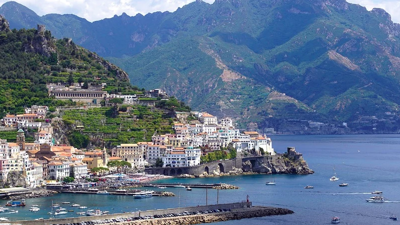 Amalfi-Küste, Italien, Meer