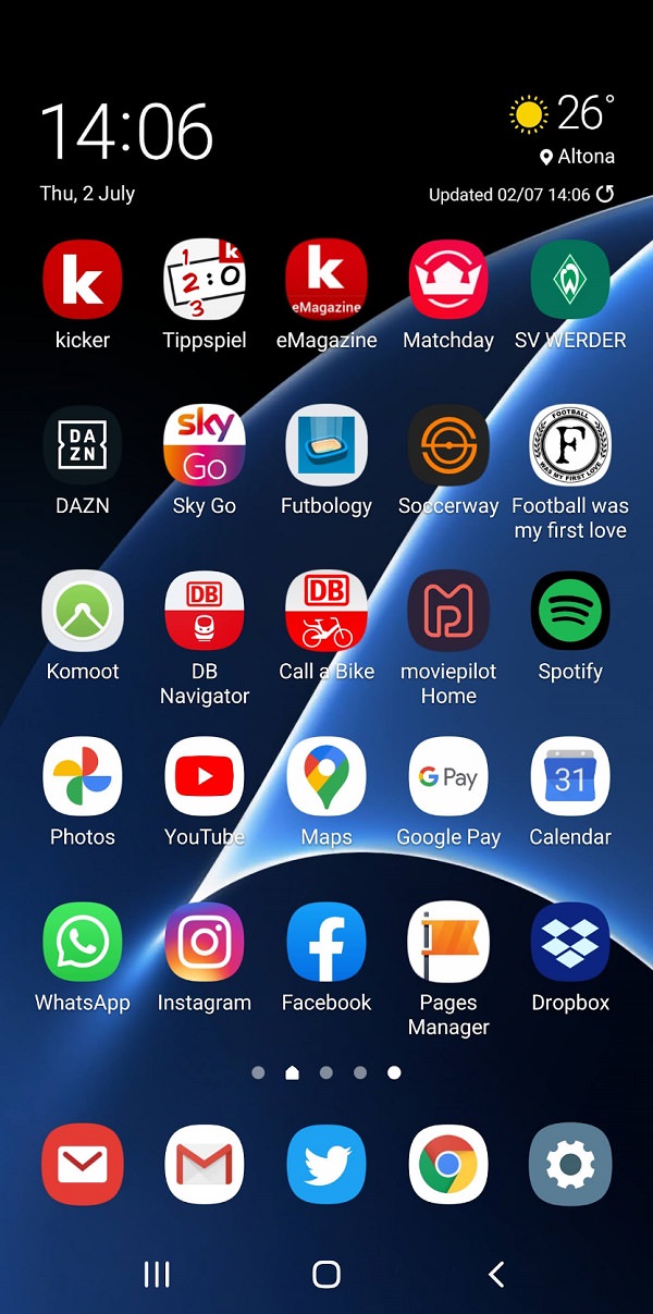 Homescreen, Apps, Android, Android-Smartphone, David Gohla, Kicker