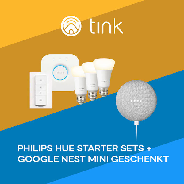 Philips Hue und Google Nest Mini tink Summer Sale