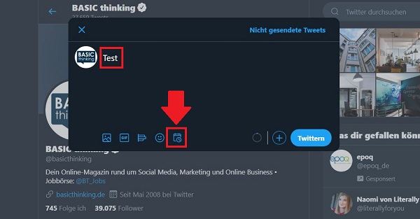 Tweets planen, Tweets vorplanen, Tweets einplanen, Twitter planen