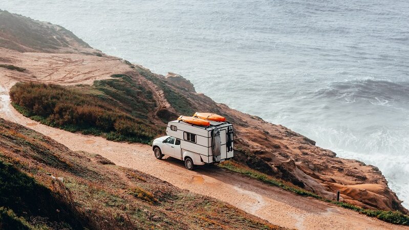 Wohnmobil, reisen, Vanlife, Küste, Wasser, Portugal, Nazaré