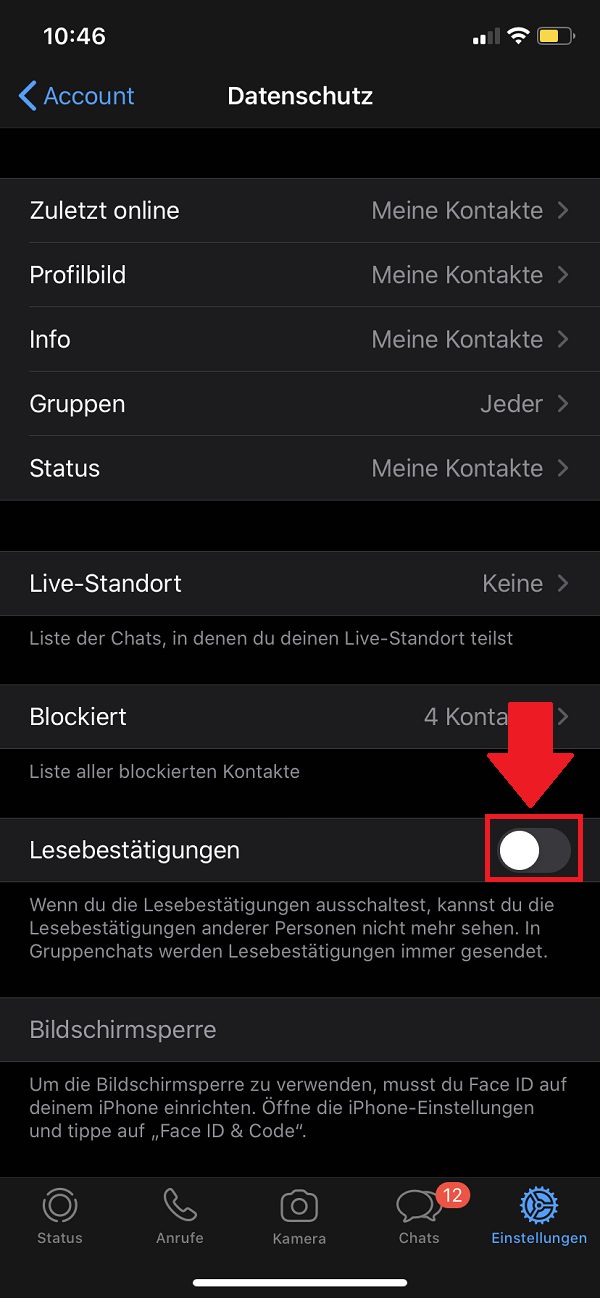 WhatsApp-Lesebestätigung deaktivieren, blaue Haken bei WhatsApp deaktivieren, blaue WhatsApp Haken abschalten