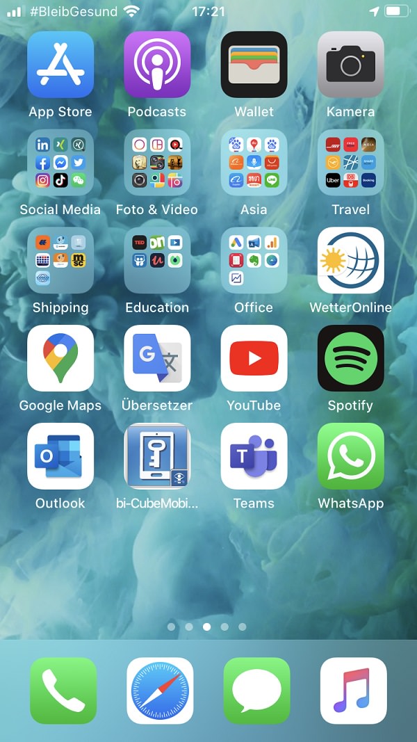 Homescreen, iPhone, Apple, Apps, Jenny Gruner, Hapag Llyod