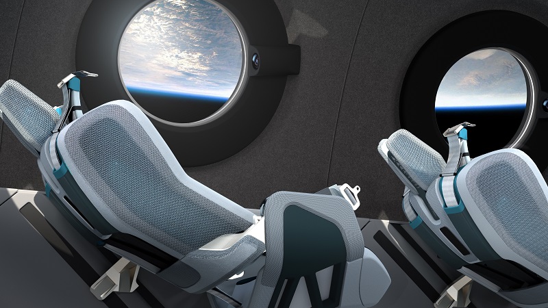 Virgin Galactic, Sitze, Raumfahrt, Design 